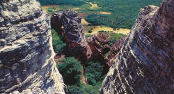 Скалы национального парка Серра-да-Капивара скрывают пещеры с доисторическими рисунками